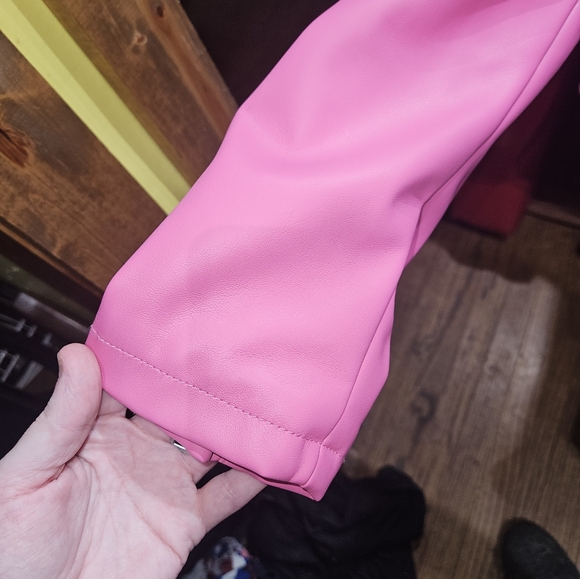 Torrid Faux Leather Pink Jacket - Picture 5 of 13